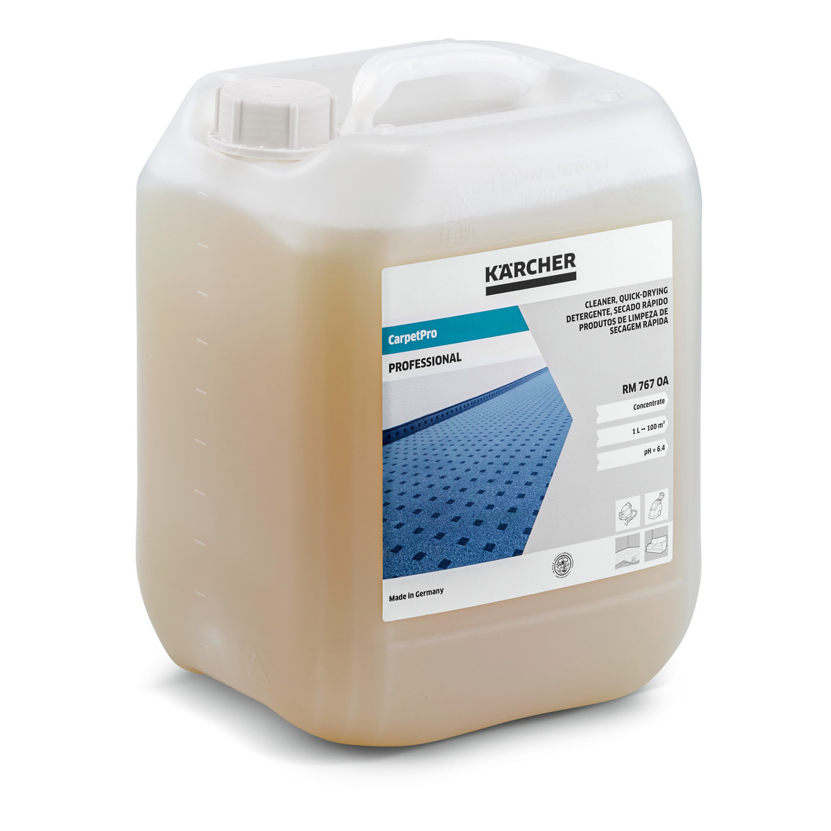 Detergente limpiador de textiles 10 Litros RM 767 Karcher