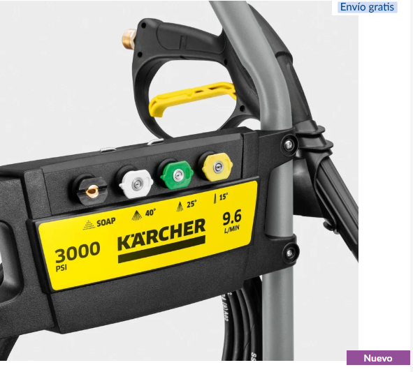 Hidrolavadora a Gasolina 3000 PSI 9.0 Lt/min 5.7 HP Karcher - Imagen 2