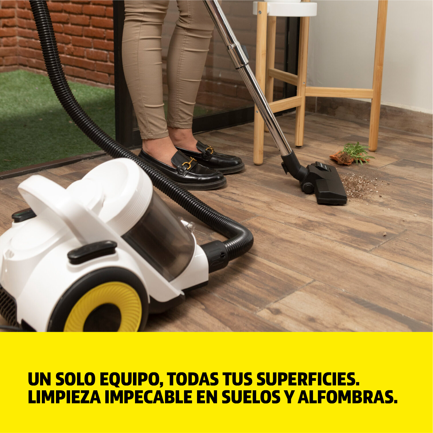 Aspiradora sin bolsa VCL3 Cyclonic 1000W Karcher - Imagen 3