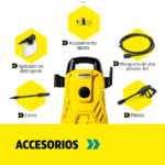 Hidrolavadora compacta alta presión 1500 PSI Karcher
