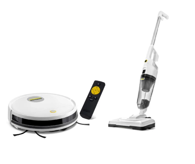 Combo Aspiradora Robot Rcv1 + Aspiradora Vertical 2 En 1 Vcl1 Stick Karcher