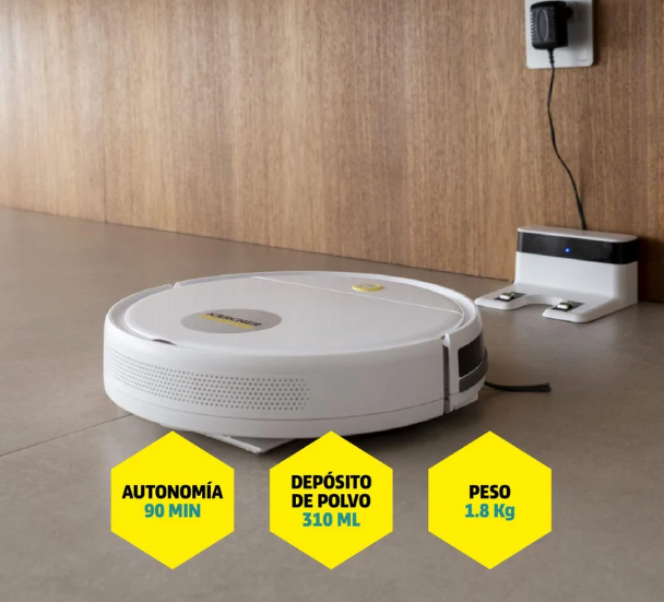 Combo Aspiradora Robot Rcv1 + Aspiradora Vertical 2 En 1 Vcl1 Stick Karcher - Imagen 3