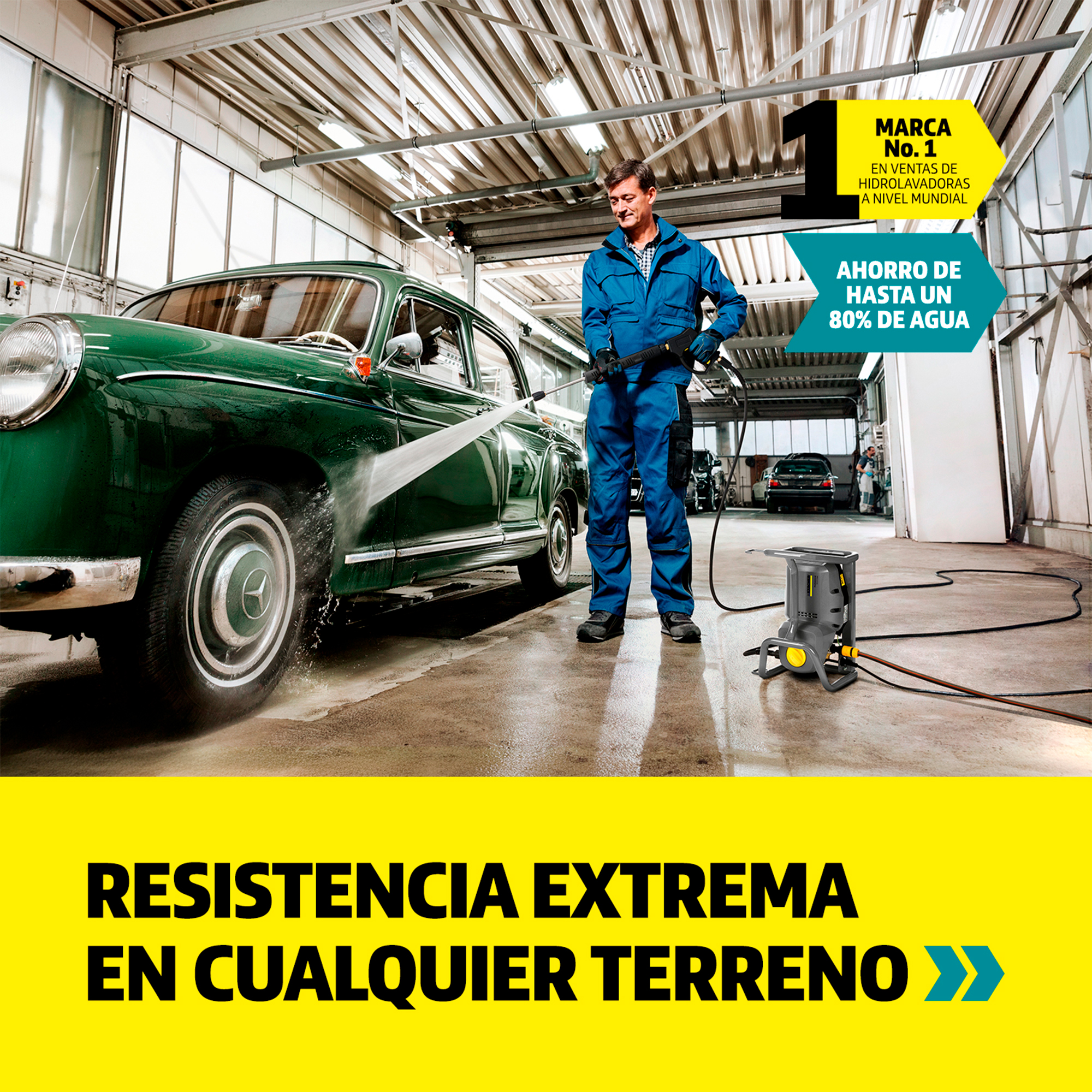 Hidrolavadora profesional industrial 1885 PSI HD 4/9 Cage Karcher - Imagen 6