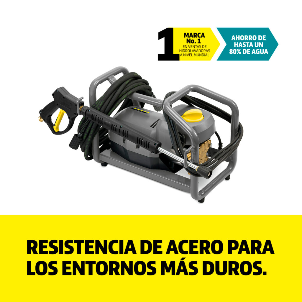 Hidrolavadora profesional industrial 1885 PSI HD 4/9 Cage Karcher