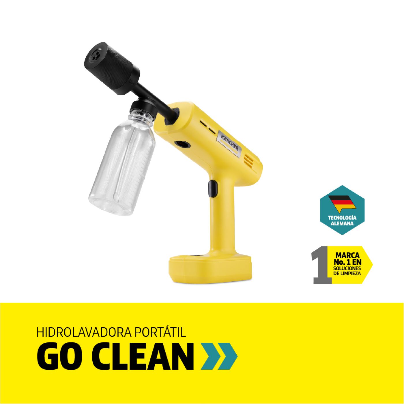 Hidrolavadora KARCHER inalámbrica Go Clean Amarilla