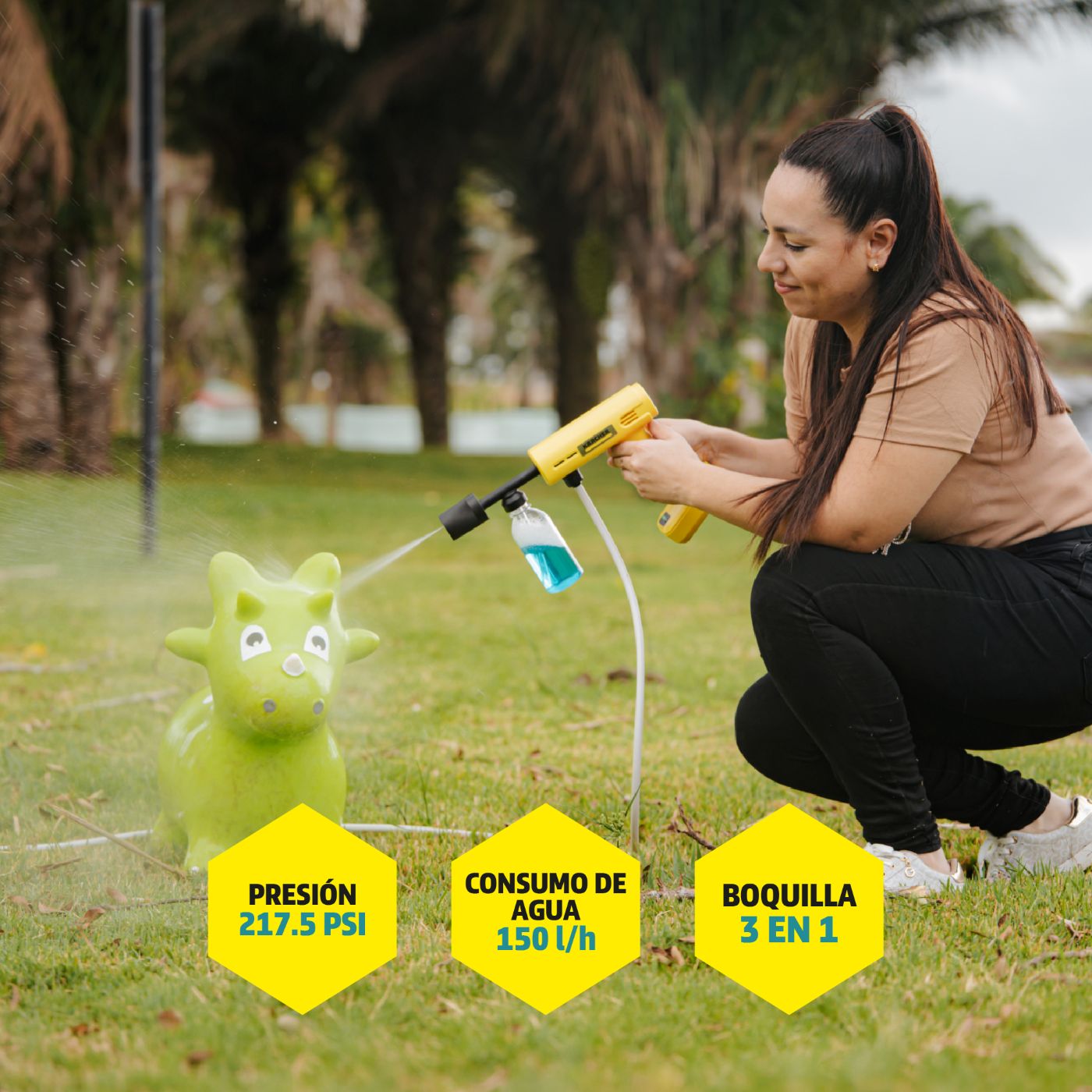 Hidrolavadora KARCHER inalámbrica Go Clean Amarilla - Imagen 2
