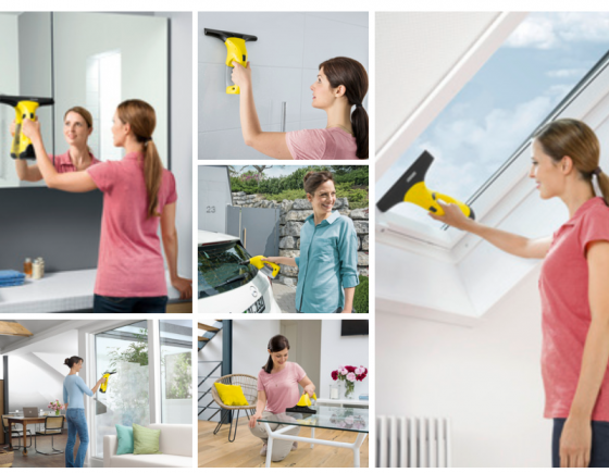 Limpiador de crsitales Karcher WV 1 Con el limpiador de cristales Karcher WV 1 Plus, limpiará las ventanas sin esfuerzo, sin que queden marcas y 3 veces más rápido